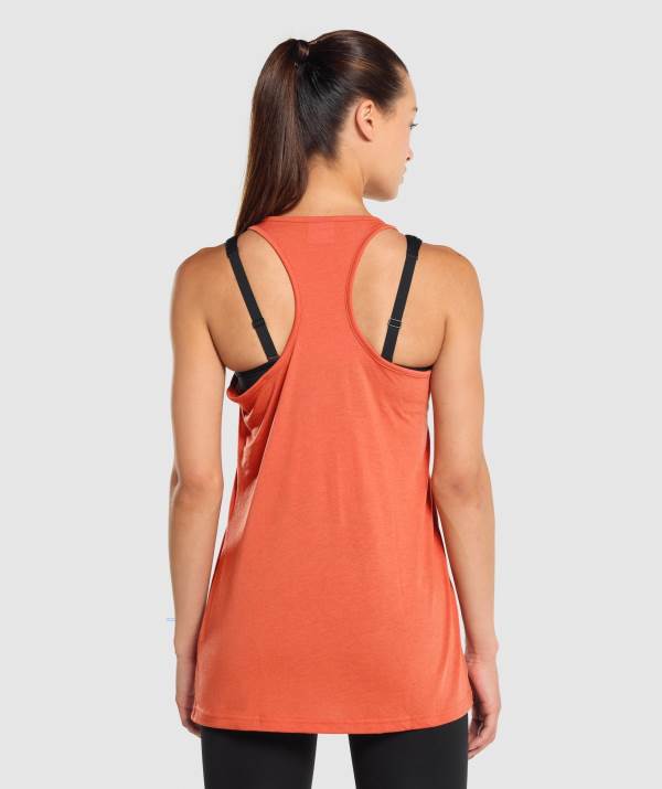 Damske Tielko Gymshark Training Oversized Vest Oranžové | IO0652384